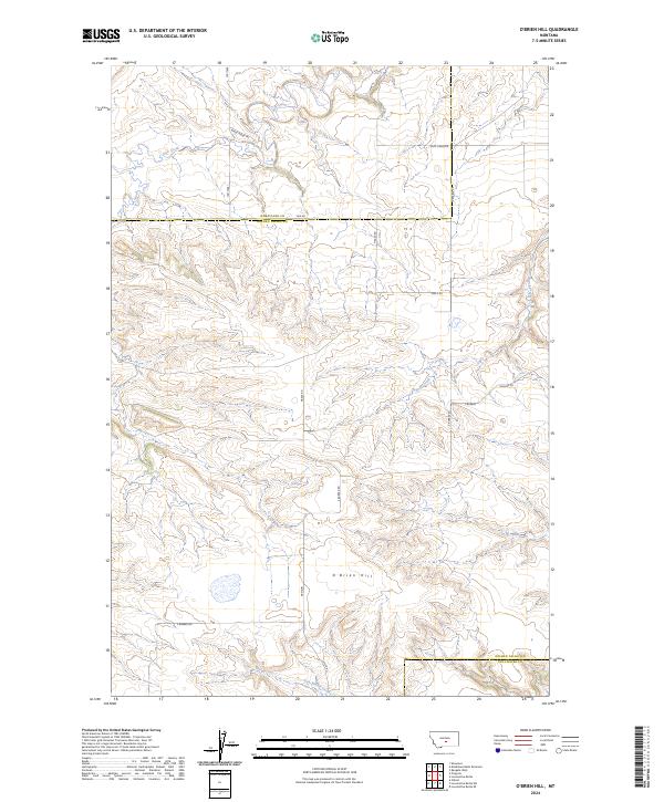 O'Brien Hill topographic map thumbnail