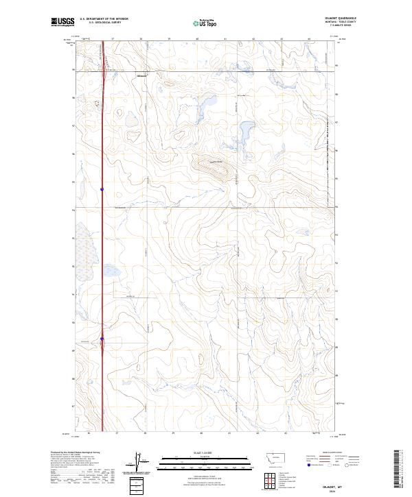 Oilmont topographic map thumbnail