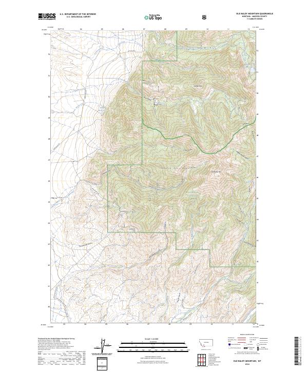 Old Baldy Mountain topographic map thumbnail