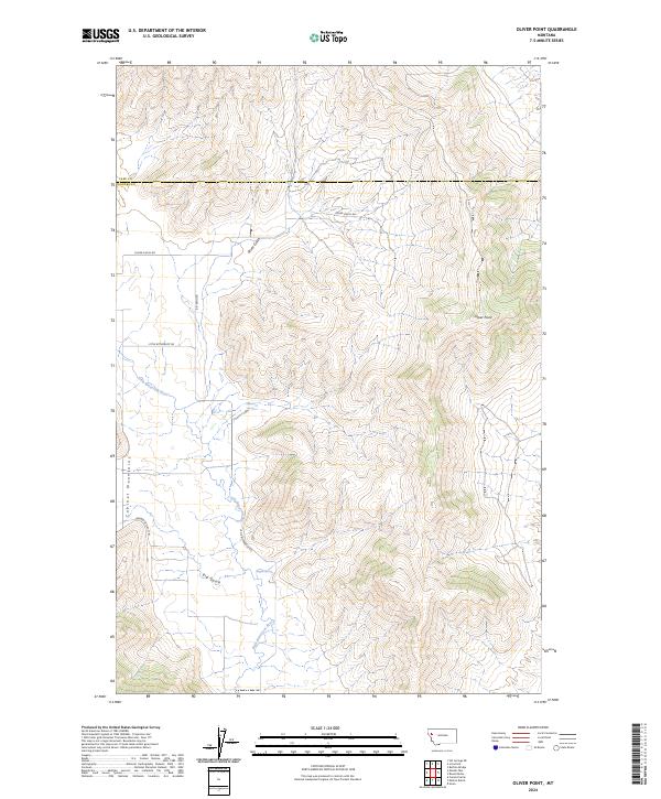 Oliver Point topographic map thumbnail