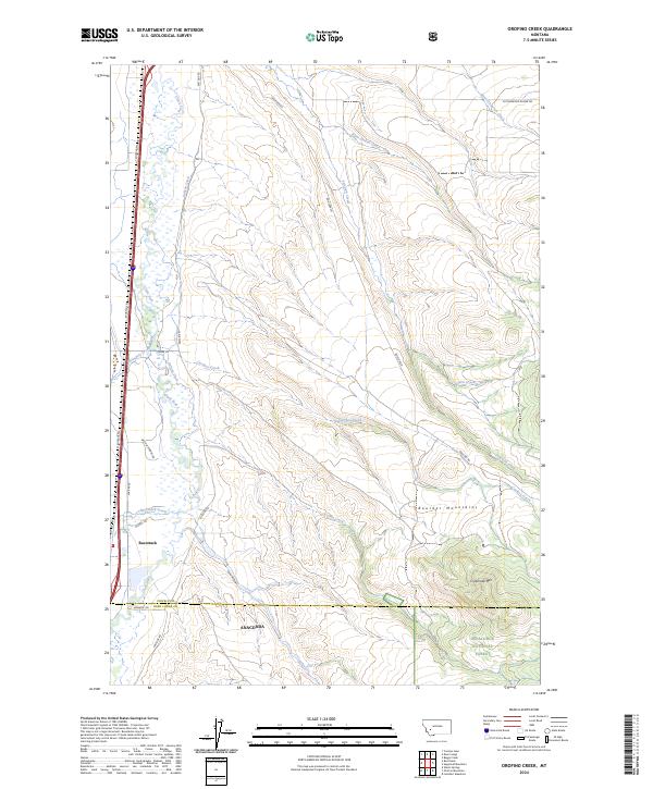 Orofino Creek topographic map thumbnail