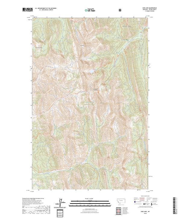Our Lake topographic map thumbnail