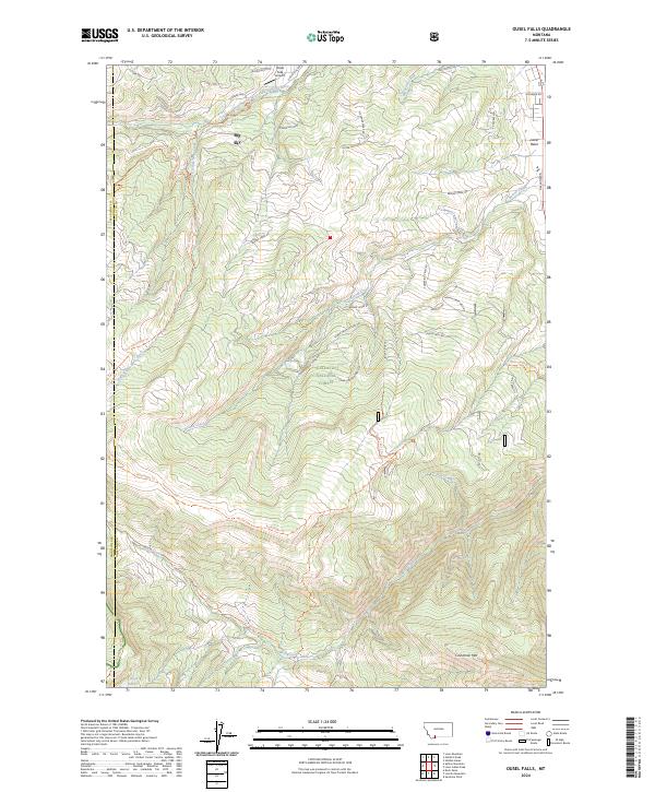 Ousel Falls 2024 topographic map thumbnail