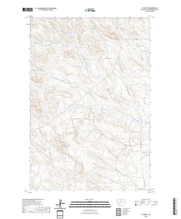 P K Ranch topographic map thumbnail