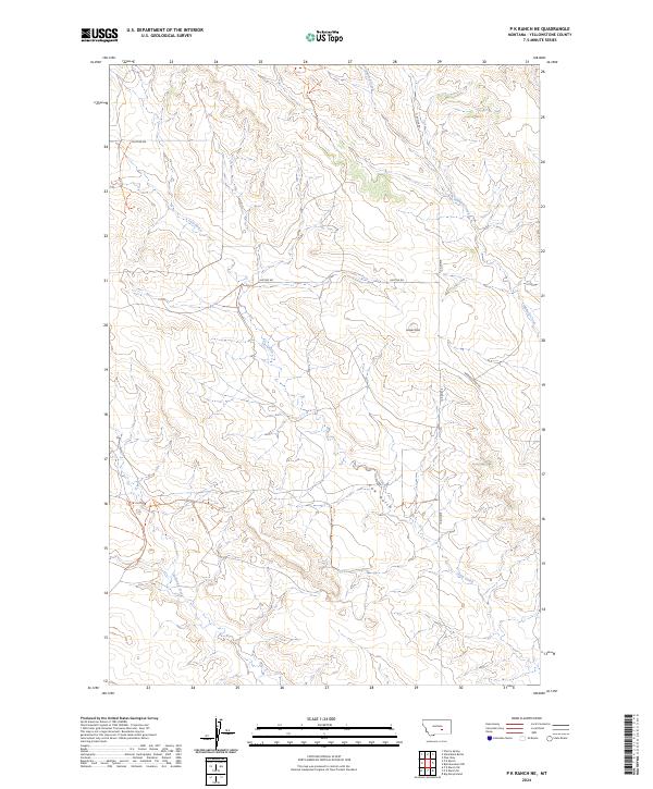 P K Ranch NE topographic map thumbnail