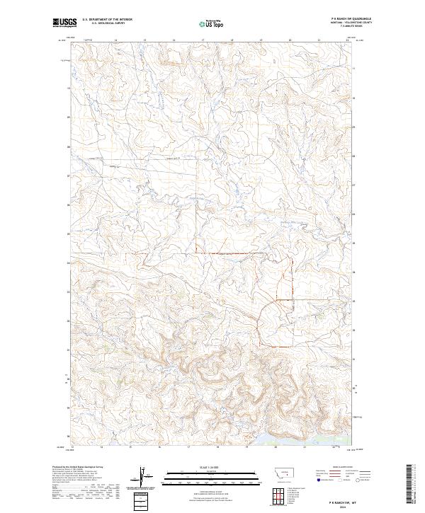 P K Ranch SW topographic map thumbnail