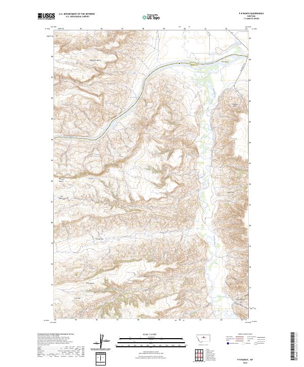 P N Ranch topographic map thumbnail
