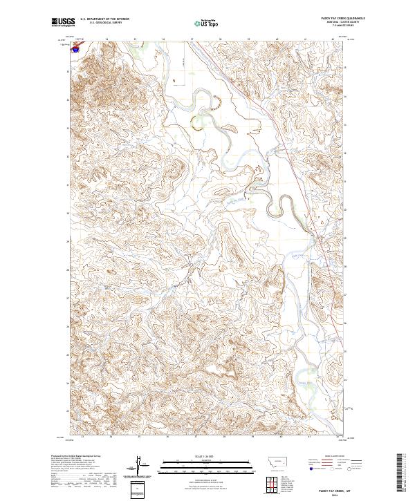 Paddy Fay Creek topographic map thumbnail