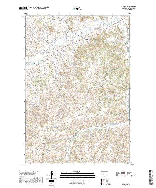 Painted Hill topographic map thumbnail