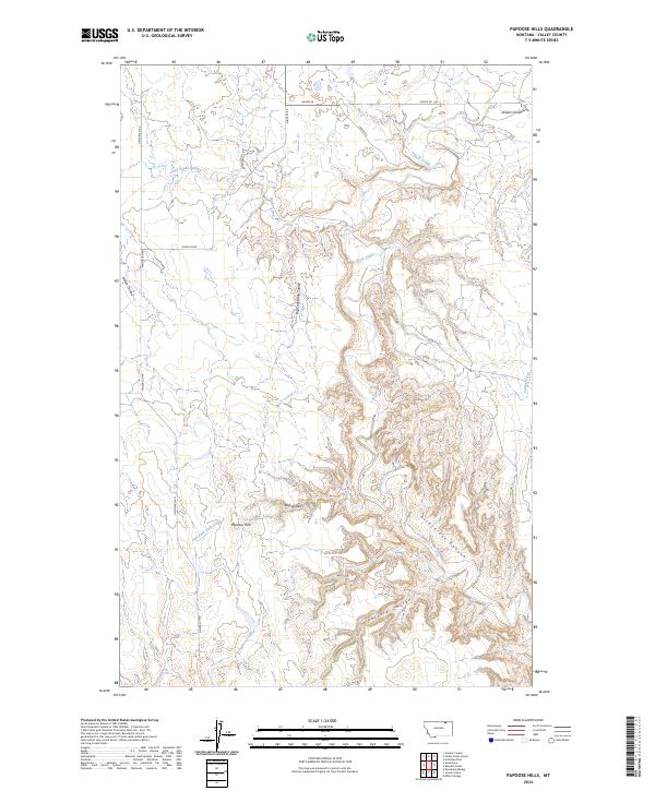 Papoose Hills topographic map thumbnail