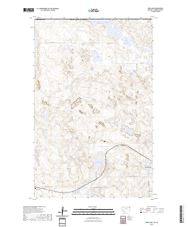 Park Lake topographic map thumbnail
