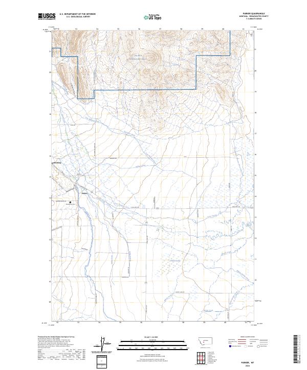 Parker topographic map thumbnail