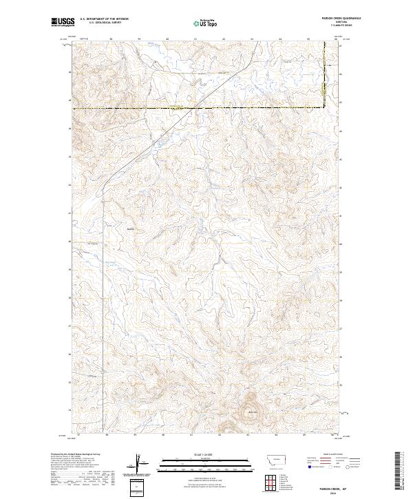 Parson Creek topographic map thumbnail