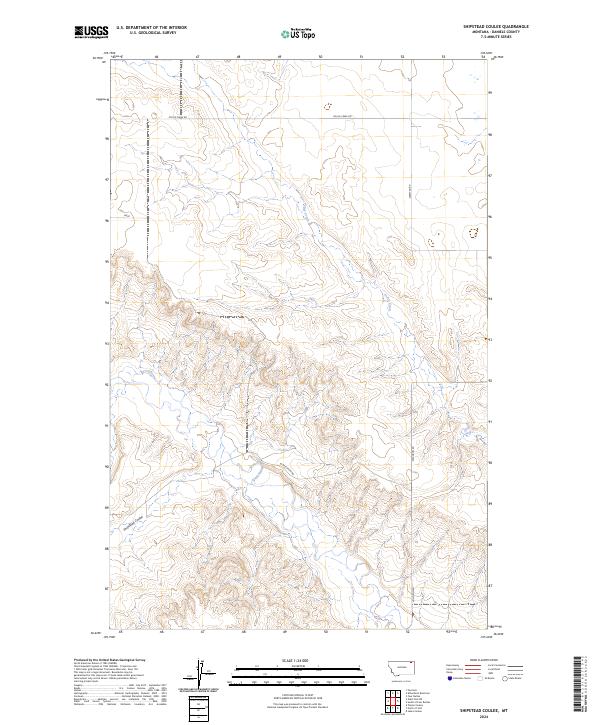 Shipstead Coulee topographic map thumbnail
