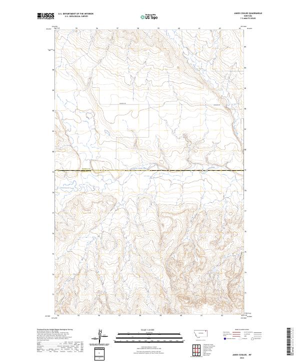 Jakes Coulee 2024 topographic map thumbnail