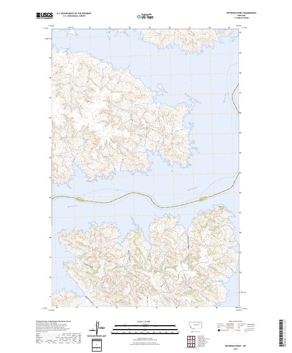 Peterson Point topographic map thumbnail