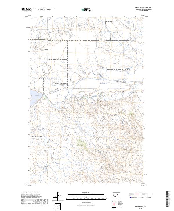 Petrolia Lake topographic map thumbnail