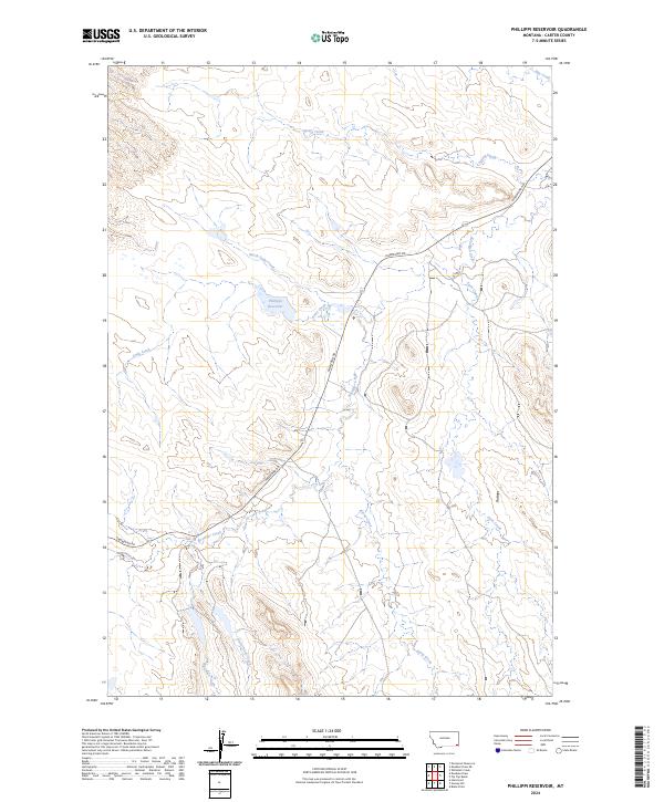 Phillippi Reservoir topographic map thumbnail