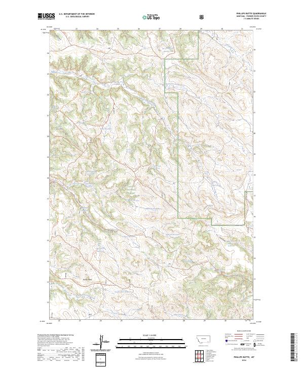 Phillips Butte topographic map thumbnail
