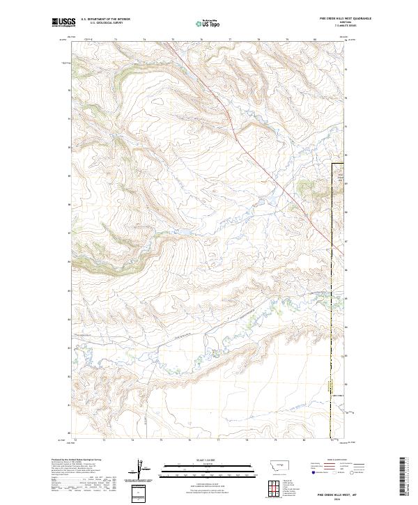 Pike Creek Hills West topographic map thumbnail