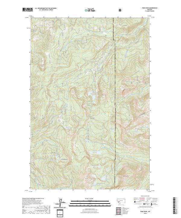 Pikes Peak topographic map thumbnail