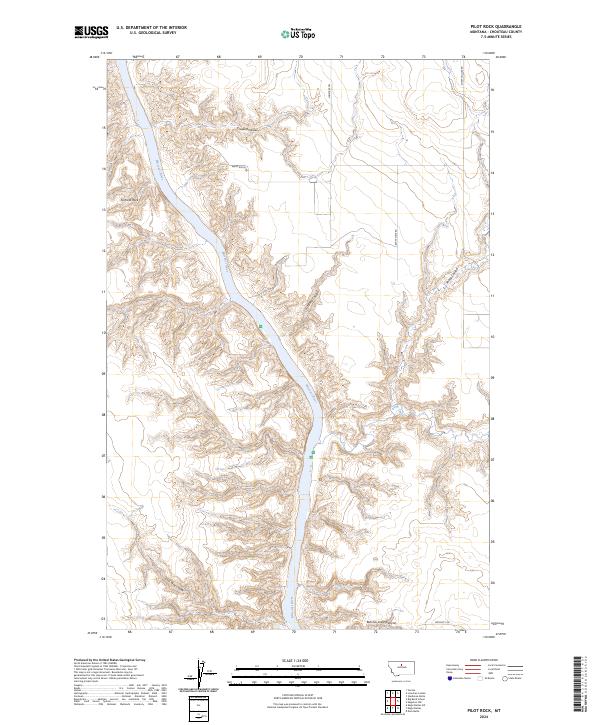 Pilot Rock 2024 topographic map thumbnail