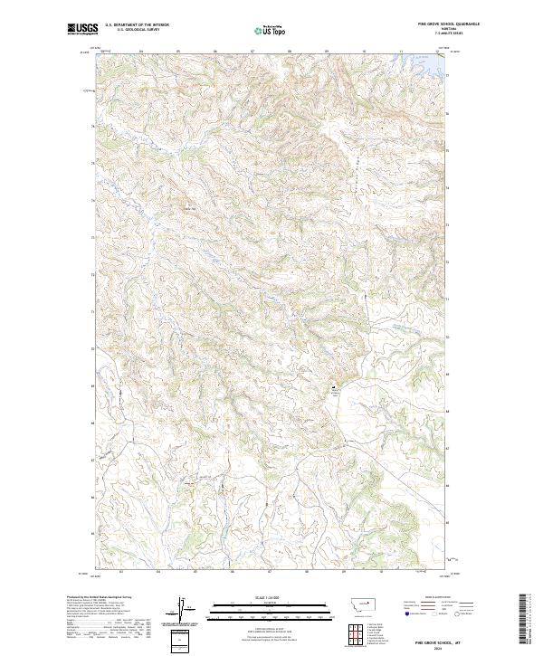 Pine Grove School topographic map thumbnail