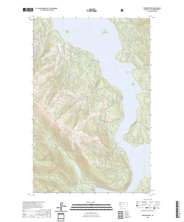 Pioneer Ridge topographic map thumbnail