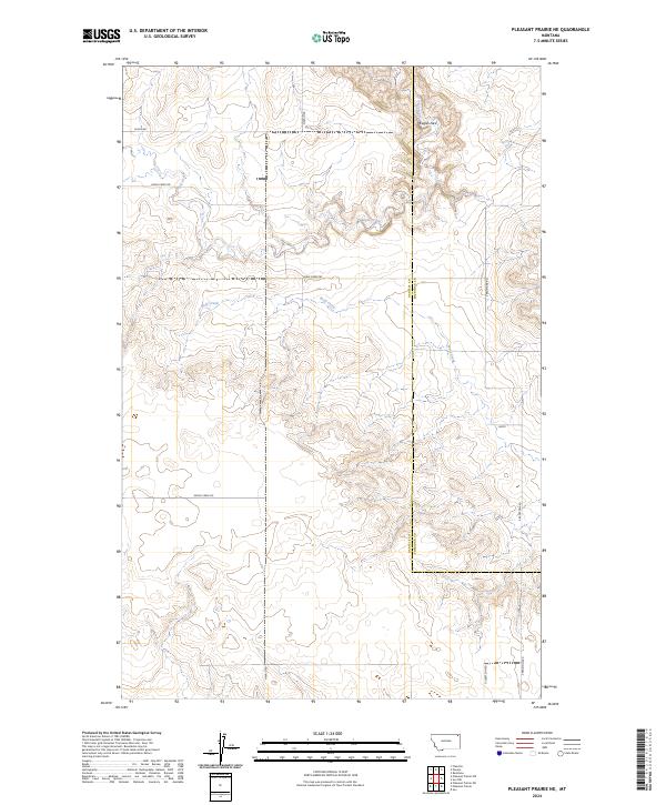 Pleasant Prairie NE topographic map thumbnail