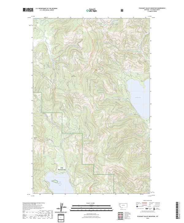 Pleasant Valley Mountain topographic map thumbnail