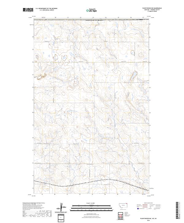 Plentywood NW topographic map thumbnail