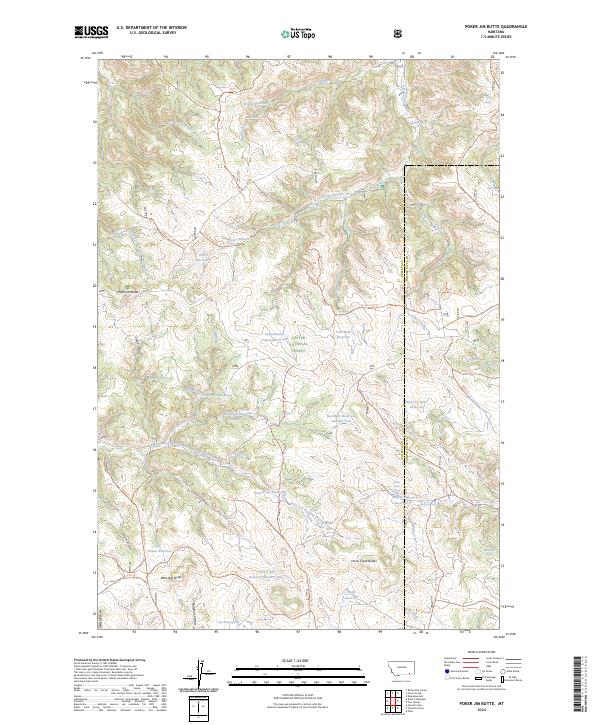Poker Jim Butte topographic map thumbnail