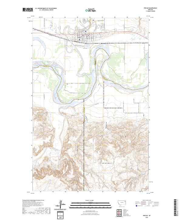 Poplar topographic map thumbnail