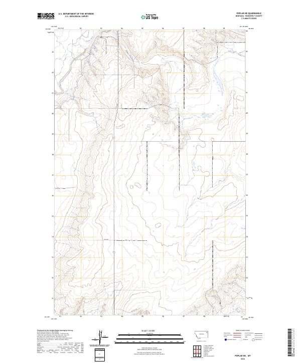 Poplar NE topographic map thumbnail