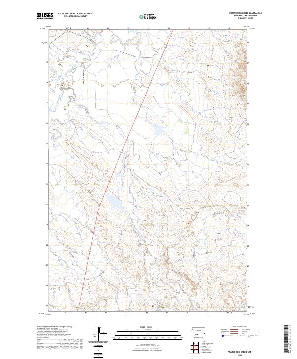Prairie Dog Creek topographic map thumbnail