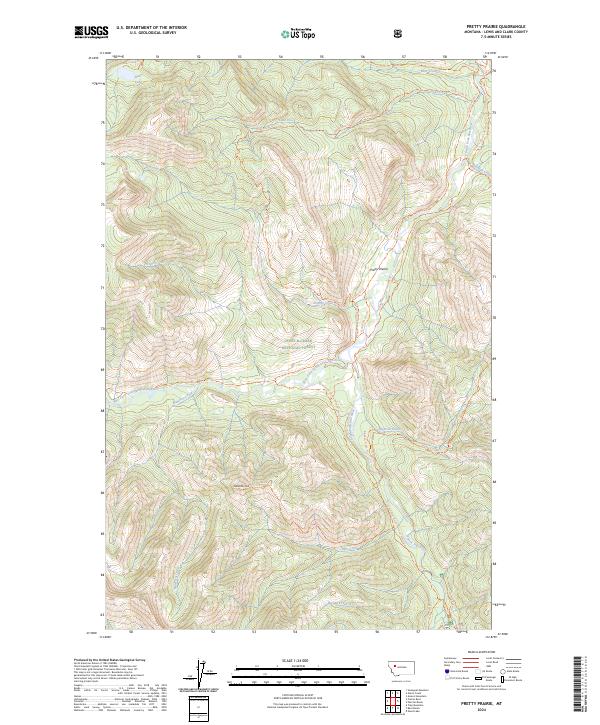Pretty Prairie topographic map thumbnail