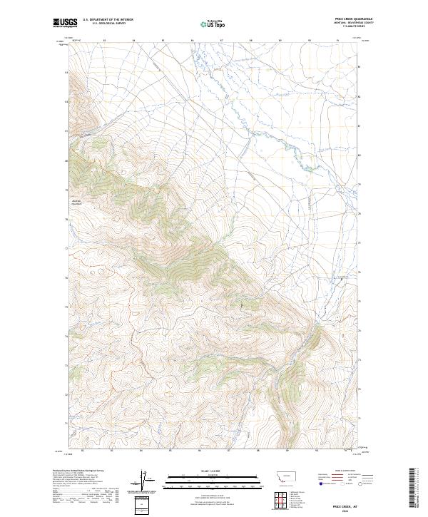 Price Creek topographic map thumbnail