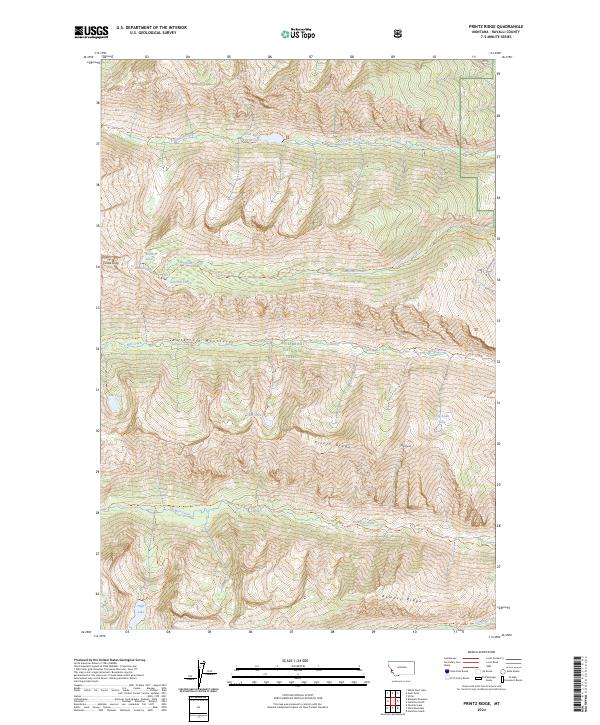 Printz Ridge topographic map thumbnail