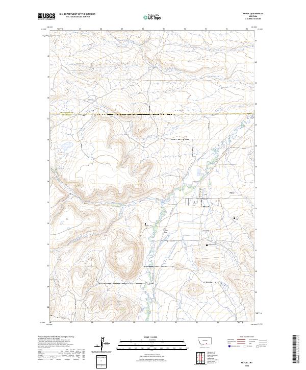 Pryor topographic map thumbnail