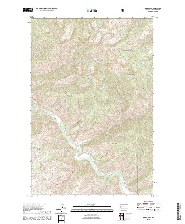 Quigg Peak topographic map thumbnail