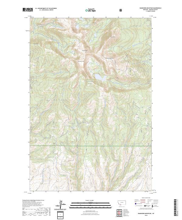Ramshorn Mountain topographic map thumbnail