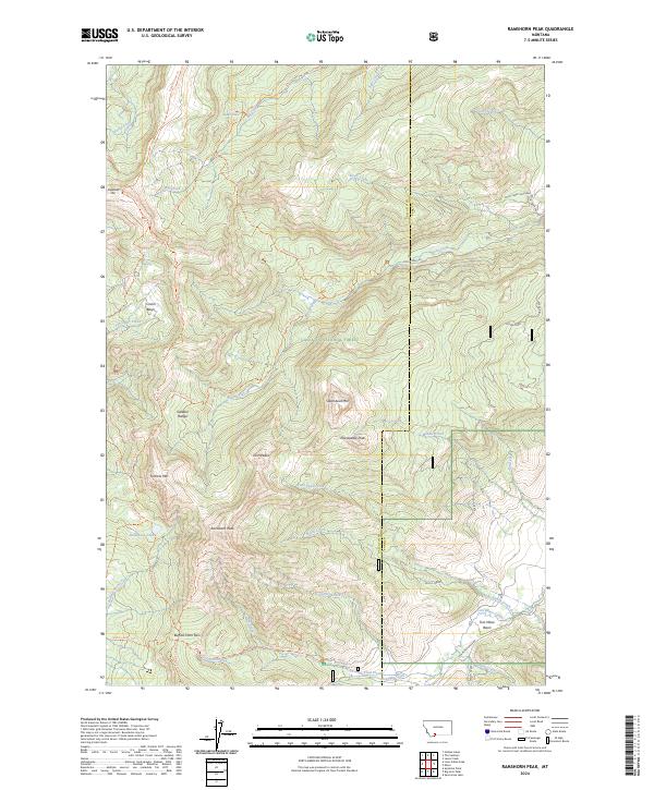 Ramshorn Peak topographic map thumbnail