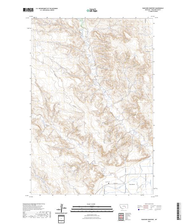 Rancher Cemetery topographic map thumbnail