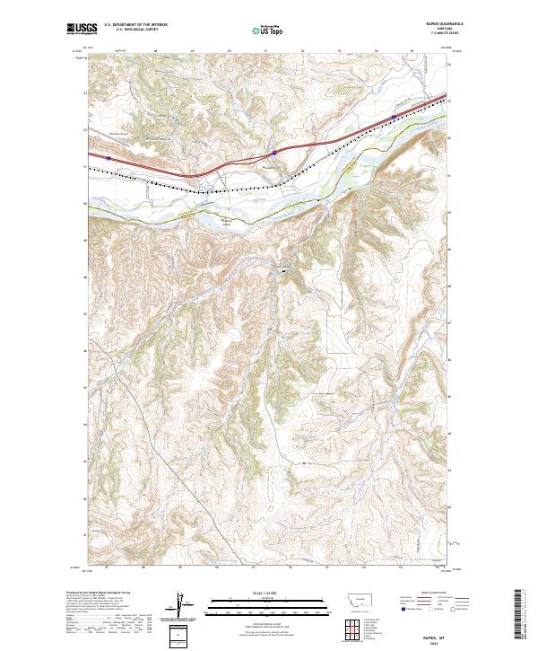 Rapids topographic map thumbnail