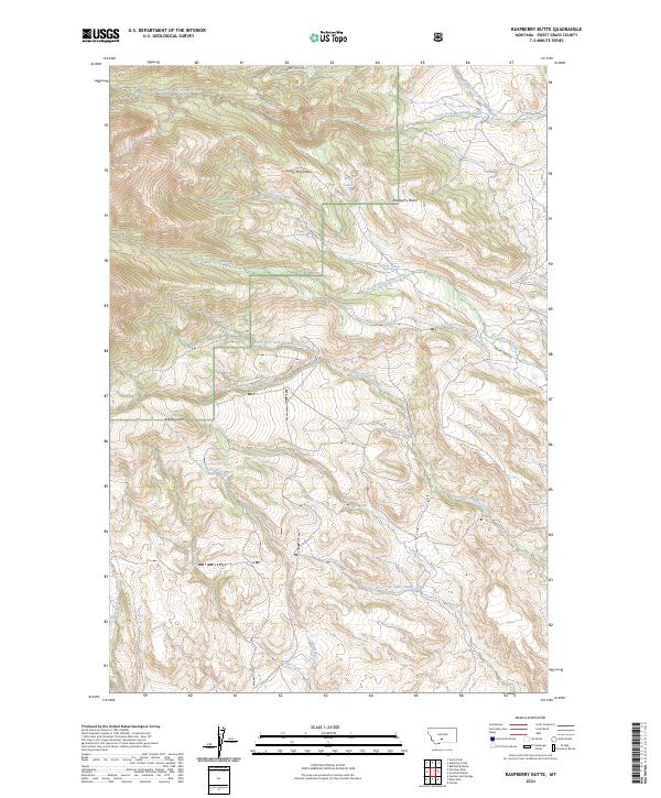 Raspberry Butte topographic map thumbnail