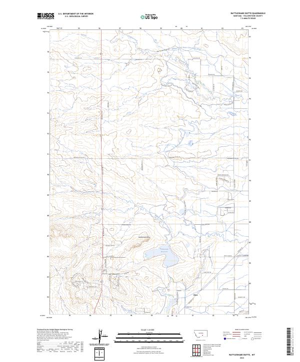 Rattlesnake Butte topographic map thumbnail