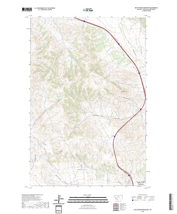 Rattlesnake Mountain topographic map thumbnail