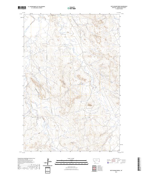 Rattlesnake Ridge topographic map thumbnail