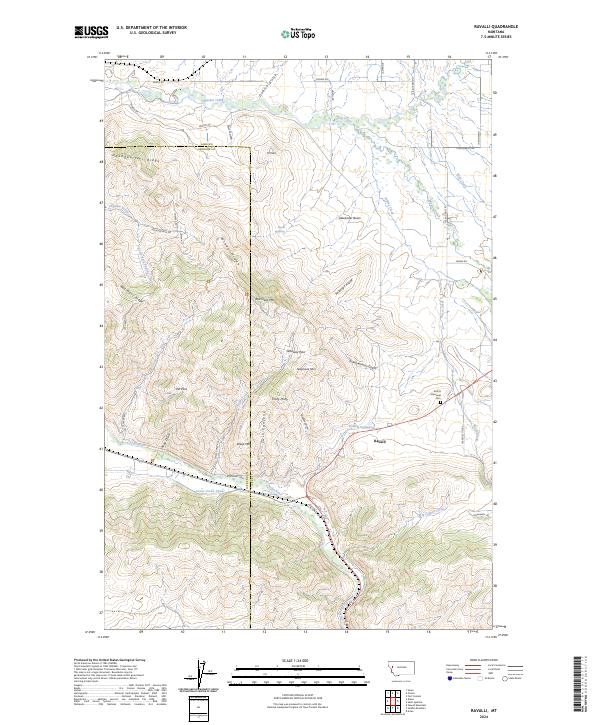 Ravalli topographic map thumbnail