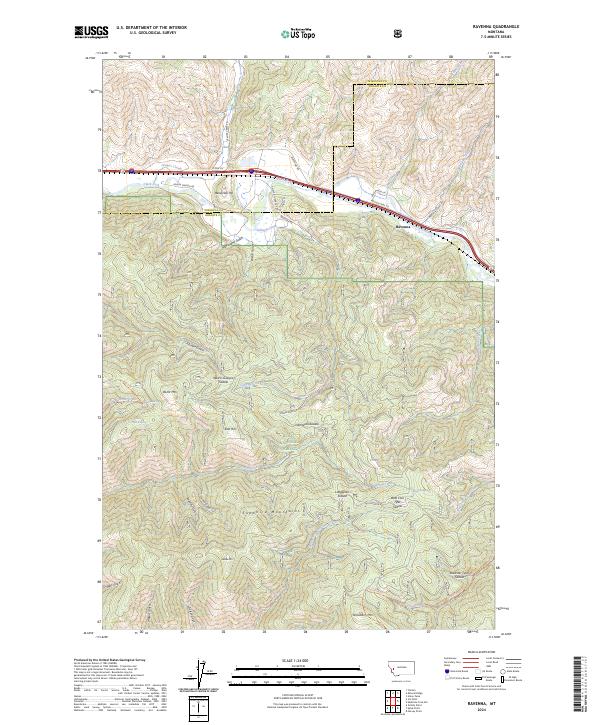 Ravenna topographic map thumbnail